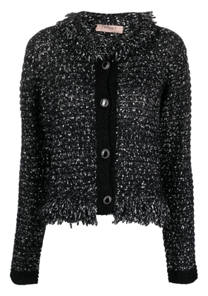 TWINSET sequin-embellished bouclé jacket - Black