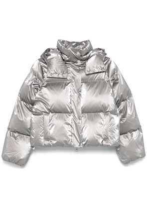 Elisabetta Franchi cropped puffer jacket - Grey