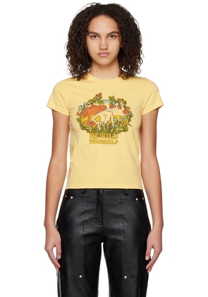 Stella McCartney Yellow 'Rewild Yourself' T-Shirt