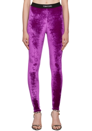 TOM FORD Purple Signature Leggings