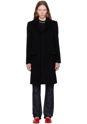 MM6 Maison Margiela Black Button Coat