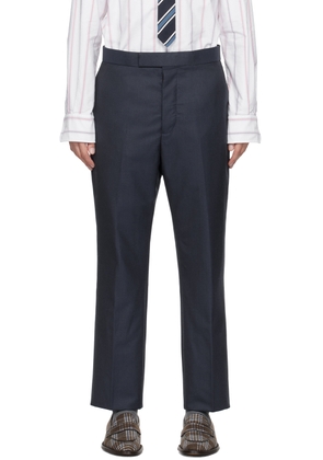 Thom Browne Navy Backstrap Trousers