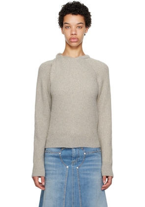 Stella McCartney Gray Shifting Knot Sweater