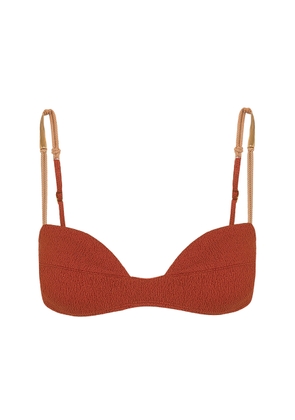 ViX - Vix X Bianca Brandolini Firenze Mandy Amelia Hardware-Detailed Bikini Top - Red - M - Moda Operandi