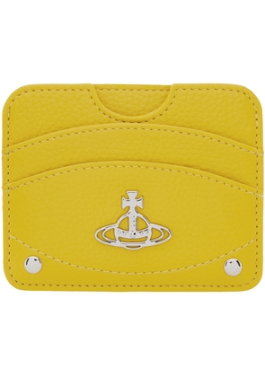 Vivienne Westwood Yellow Re-Vegan Half Moon Card Holder