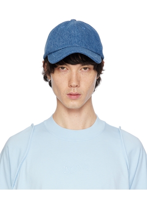 JACQUEMUS Blue Le Chouchou 'La Casquette Jacquemus' Denim Cap