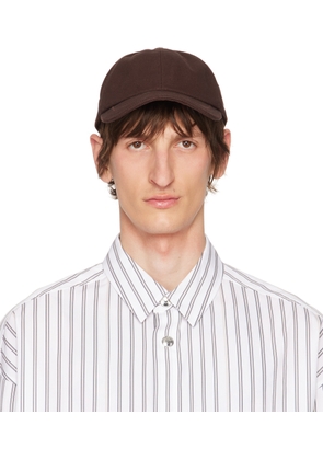 JACQUEMUS Brown Le Raphia 'La casquette Jacquemus' Cap