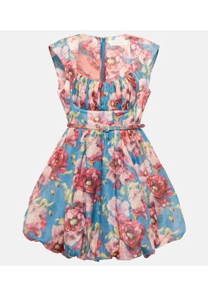 Zimmermann Floral silk and linen dress