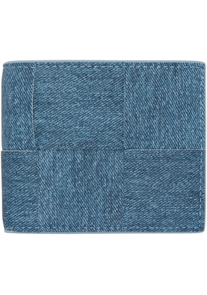 Bottega Veneta Blue Cassette Bi-Fold Wallet