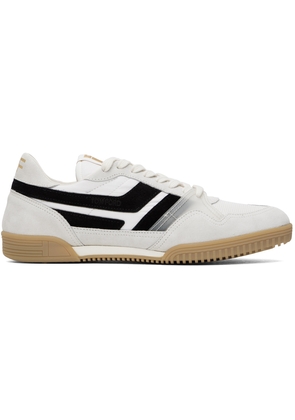 TOM FORD White & Black Suede Jackson Sneakers