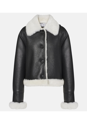 Loewe Shearling-lined leather jacket