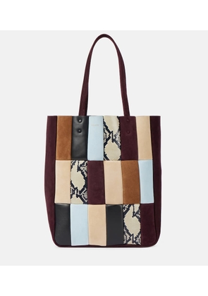 Khaite Zoe patchwork leather tote bag