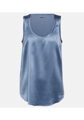 Brunello Cucinelli Silk-blend tank top