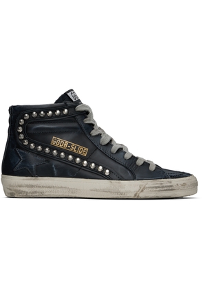 Golden Goose Navy Women's Slide Sneakers