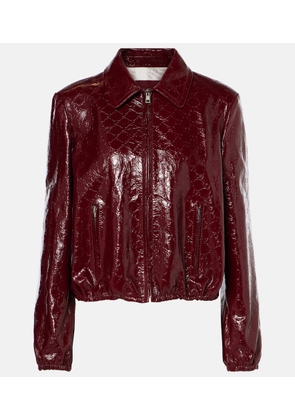 Gucci Leather bomber jacket