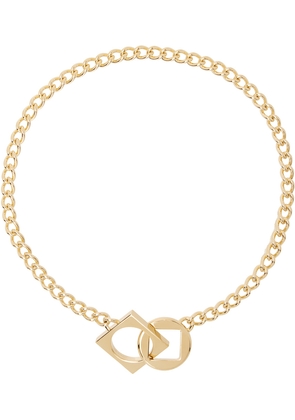 JACQUEMUS Gold Les Classiques 'Le collier rond carré' Necklace