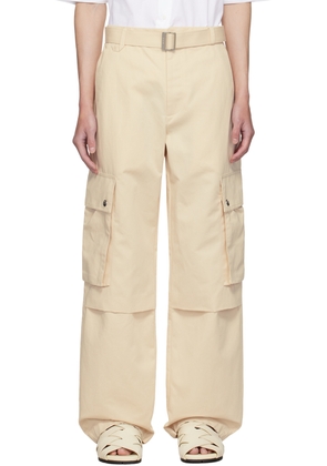 JACQUEMUS Beige La Casa 'Le cargo' Cargo Pants