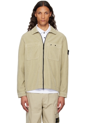 Stone Island Beige Organic Cotton Jacket