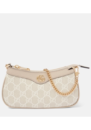 Gucci Ophidia Mini leather-trimmed shoulder bag