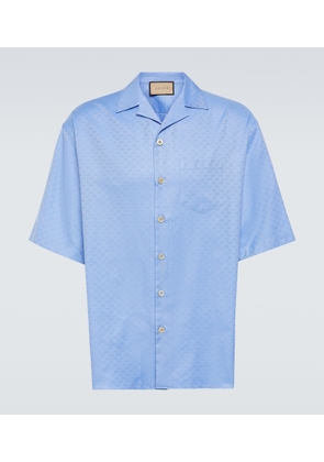 Gucci Mini GG cotton jacquard Oxford shirt