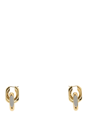 Saint Laurent Golden Metal Cassandre Earrings