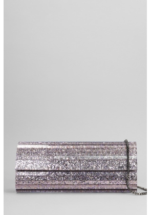 Jimmy Choo Sweetie Clutch In Silver Acrylic