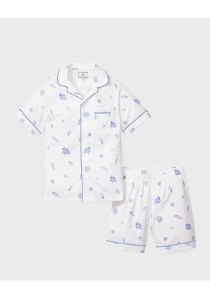 Girl's Suffolk Seashells 2-Piece Pajama Set, Size 6M-14