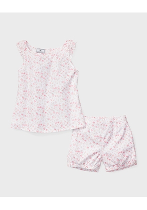 Girl's Dorset Floral-Print Short Set, Size 6M-12