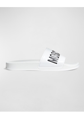 Men's Logo Rubber Pool Slides