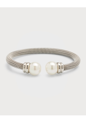 Tender Kissing Pearl Bracelet, Gray/White