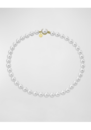 Lyra Pearl-Strand Necklace with Round Clasp