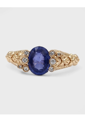 Tanzanite & Diamond 18K Gold Ring