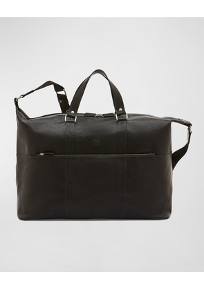 Men's Oriuolo Leather Travel Duffel Bag