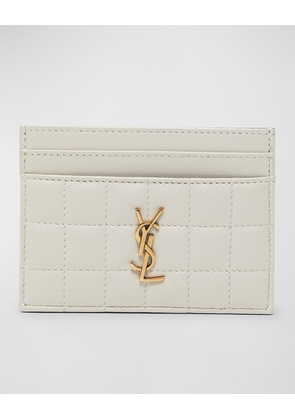 Cassandre YSL Card Case in Quilted Smooth Leather