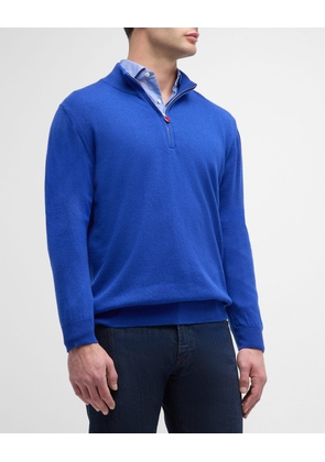 Men's Cashmere Quarter-Zip Sweater