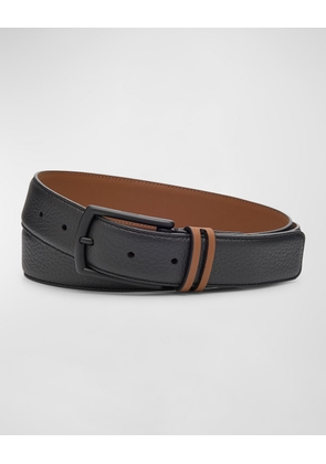 Men's Grained Calfskin Belt