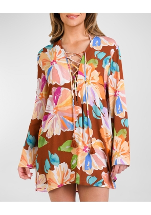 Saharan Sands V-Neck Tunic Coverup