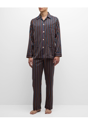 Men's Wellington Striped Cotton Pajama Set