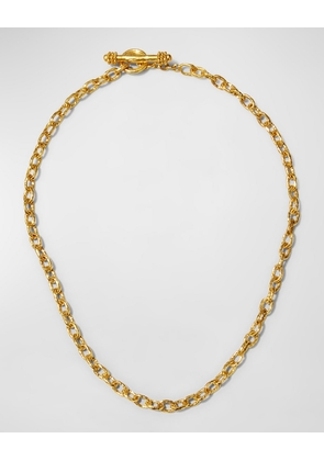 Orvieto 19k Gold Link Necklace, 17'L