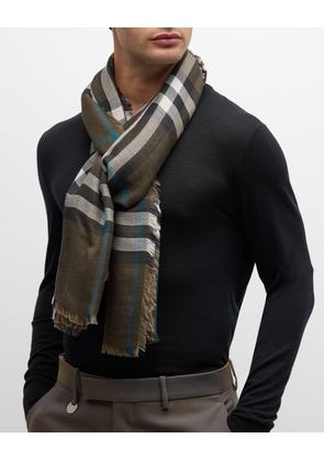 Men's Reversible Giant Check Scarf