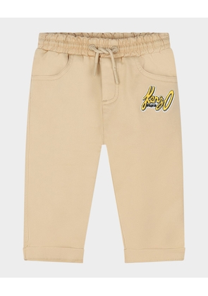 Boy's Logo-Print Relaxed Trousers, Size 6M-2