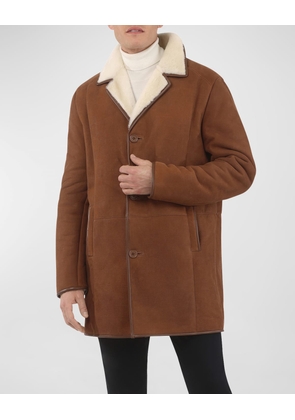 Men's Merino Shearling Lamb Stroller Coat