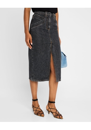 Clarysse Faded Denim Midi Dress