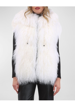 Reversible Mongolian Lamb Shearling Vest