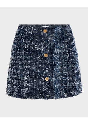 Denim Boucle Mini Skirt