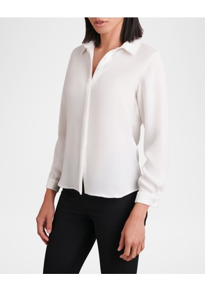 Sagane Button-Down Crepe Shirt