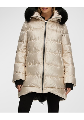 Apres-Ski Jacket With Detachable Toscana Lamb Shearling Hood Trim