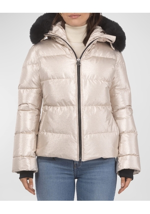 Apres-Ski Jacket With Detachable Toscana Lamb Shearling Hood Trim