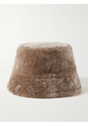 Loewe - Shearling Bucket Hat - Neutrals - 57,59