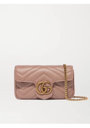 Gucci - Gg Marmont Super Mini Quilted Leather Shoulder Bag - Neutrals - One size